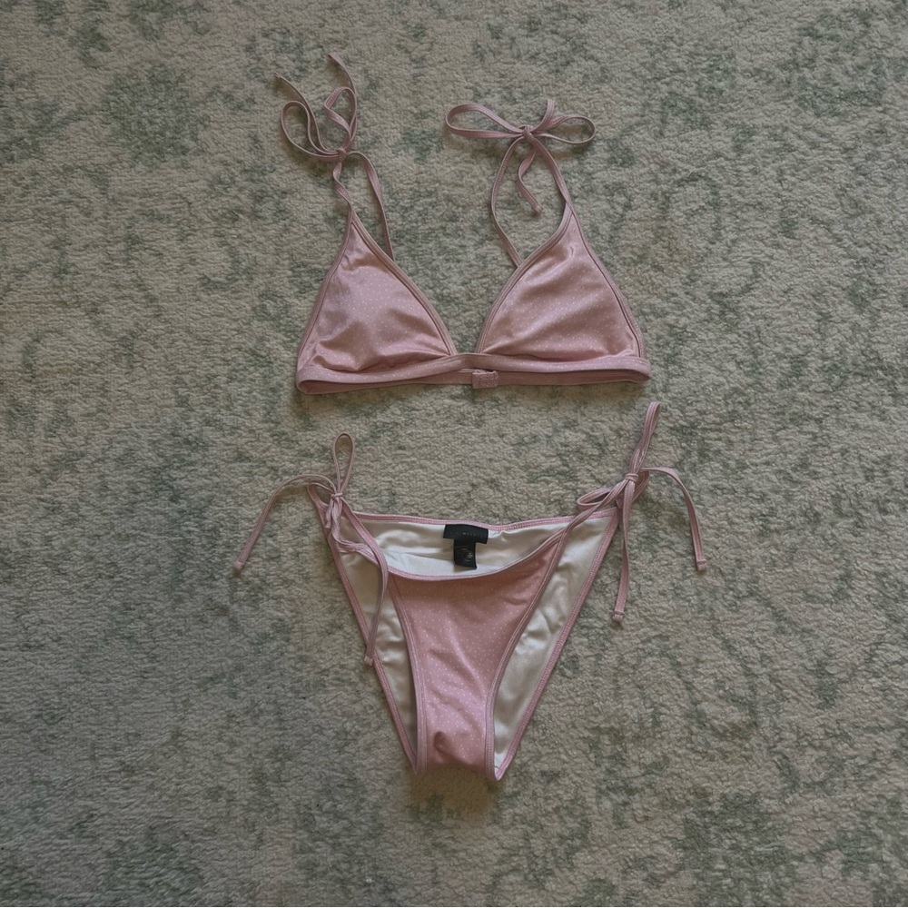 La Hearts Light Pink Bikini Set